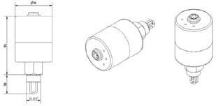 西門機電SEMEMRFS(Ex)型本安防爆熱式流量開關(guān) 外形尺寸RFS-D-010ExV型