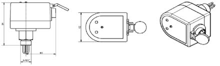 西門機電SEMEMRFS(Ex)型本安防爆熱式流量開關(guān) 外形尺寸 RFS-D-010ExH型